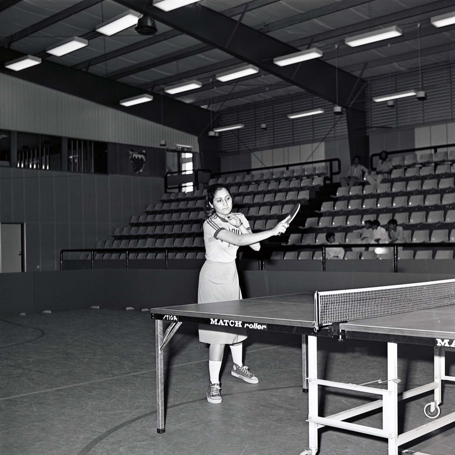 Table tennis final match, May 1977 Bahrain News Agency
